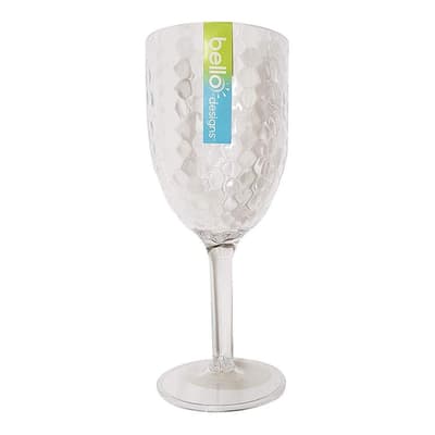 Bello Dimple Plastic Wine Goblet