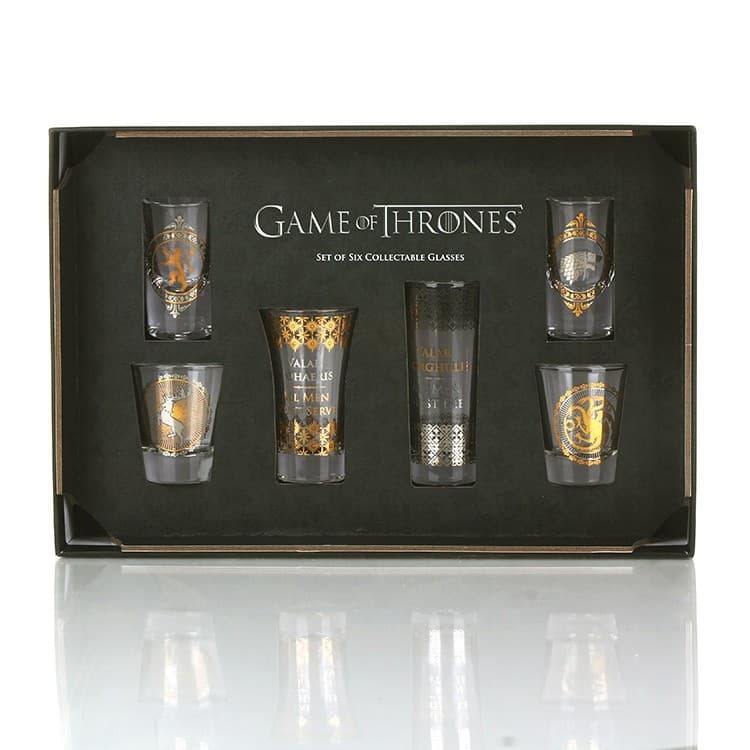Shot glasses: Game of Thrones - Black And Gold Premium Set of 6