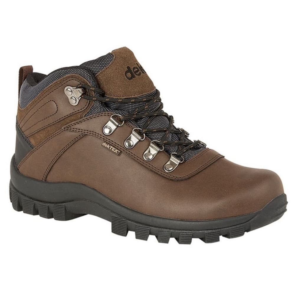 Dek Mens Derwent PU Suede Leather Padded Laced Ankle Walking Boot