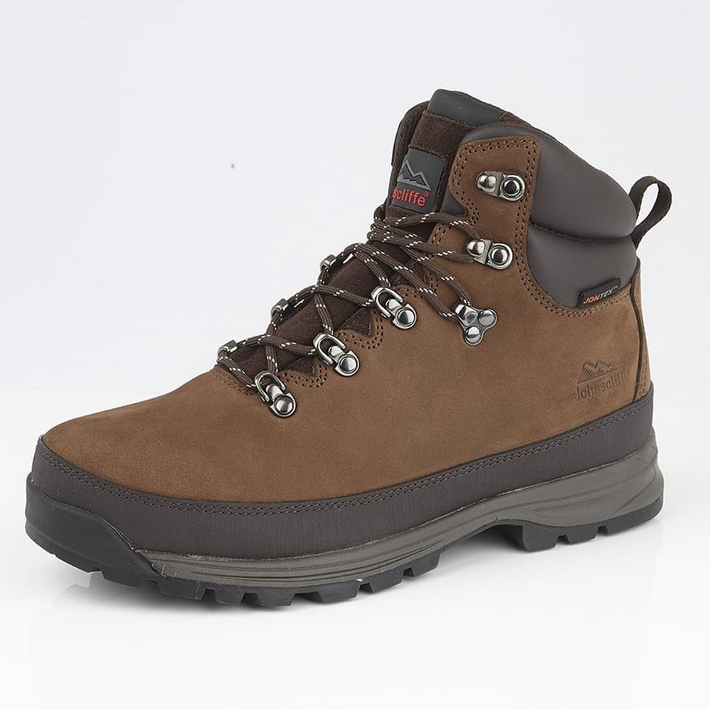 Johnscliffe Mens Edge Laced Nubuck Leather Padded Ankle Hiking Boot