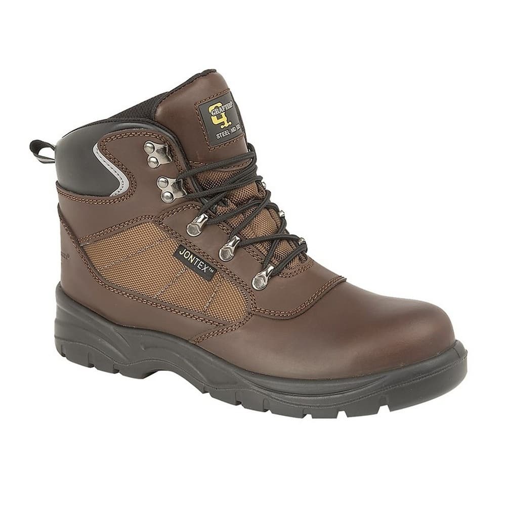 Grafters Mens Action Laced Leather Hiking Boot