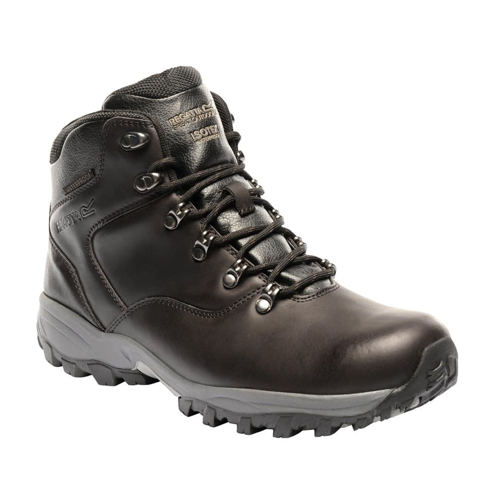 Regatta Great Outdoors Mens Bainsford Waterproof Leather Hiking Boots