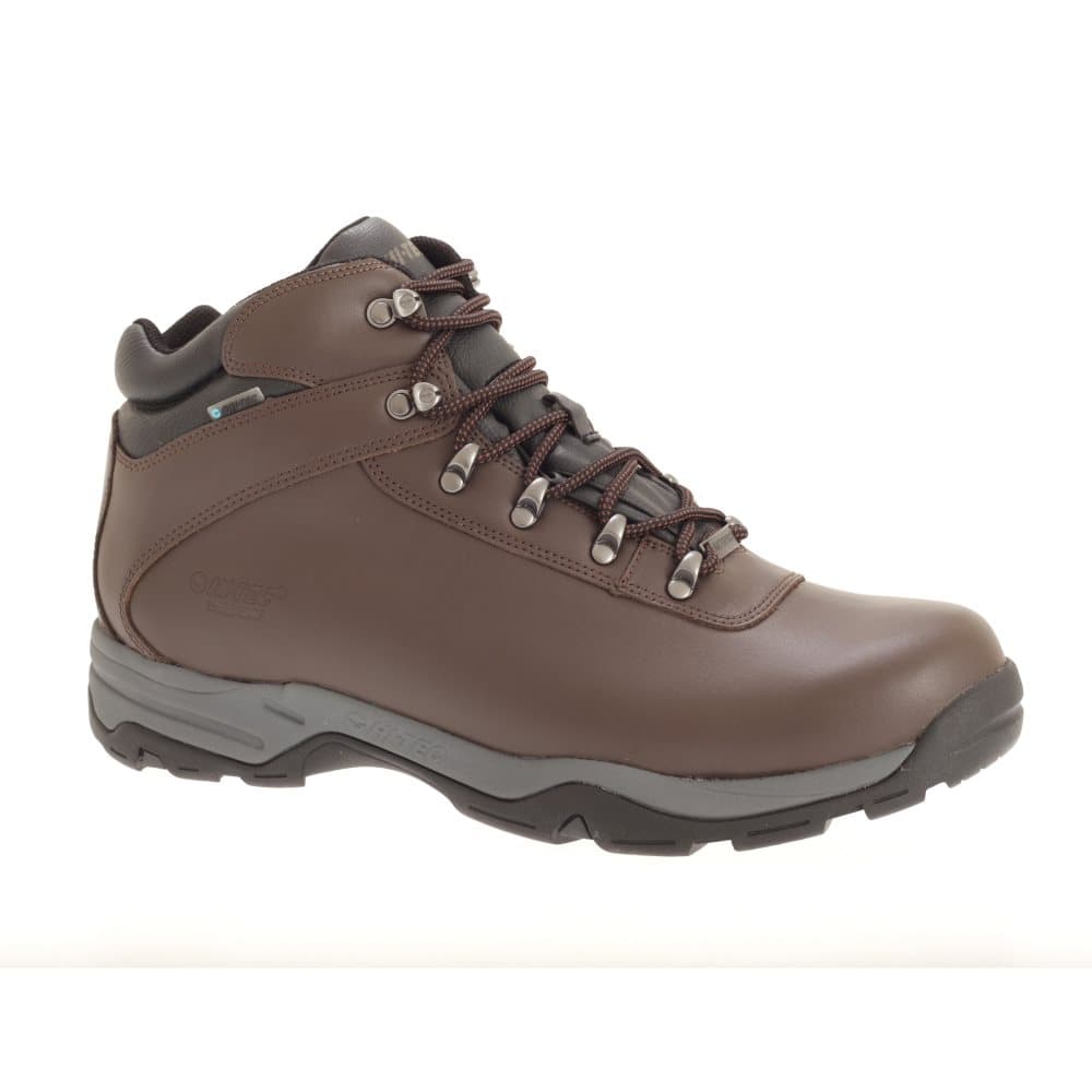 Hi Tec Mens Eurotrek Waterproof Coated Leather Hiking Boots