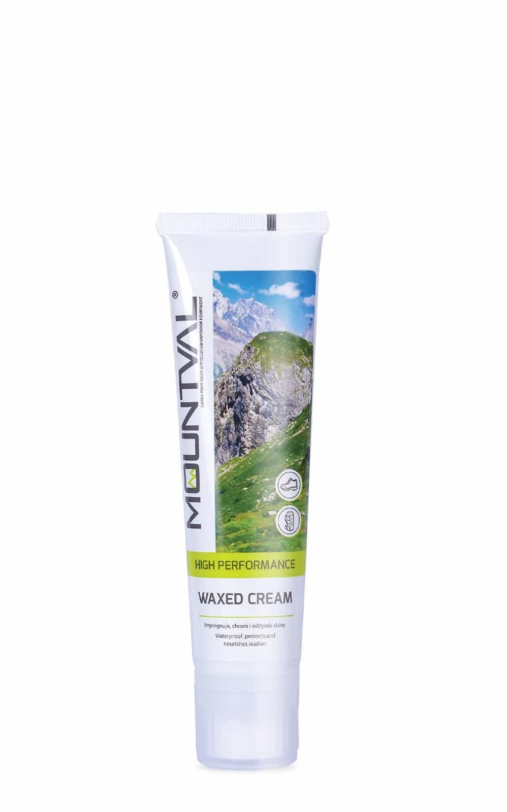 MOUNTVAL Waxed Cream, Nourishing, Waterproofing Cream For Leather Trekking Shoes