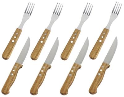 Grillbestick 8 delar. 4 Gafflar och 4 Knivar