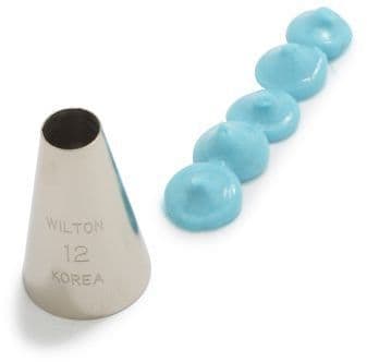Wilton Decorating Tip #012 Std Round Carded, Piping Icing Nozzle, Outline