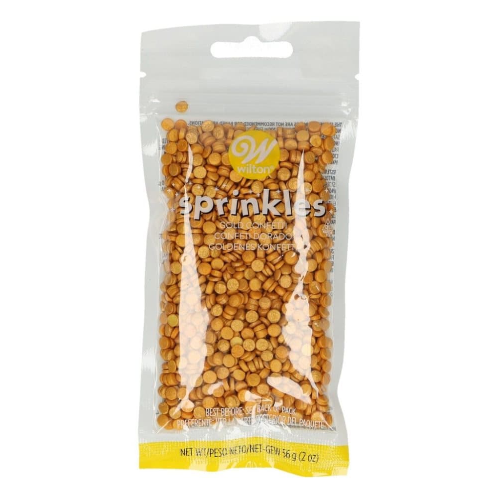 Wilton Guld Konfetti Strössel Sprinkles Small Confetti Gold 03-3071