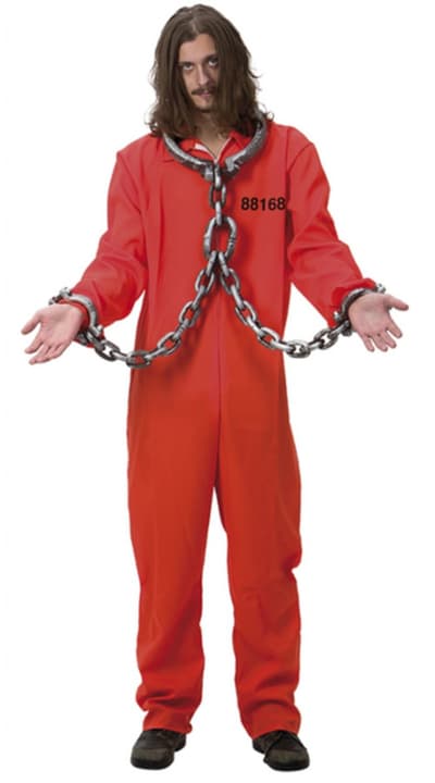 Amerikansk Fånge Maskeraddräkt - Halloween & Maskerad