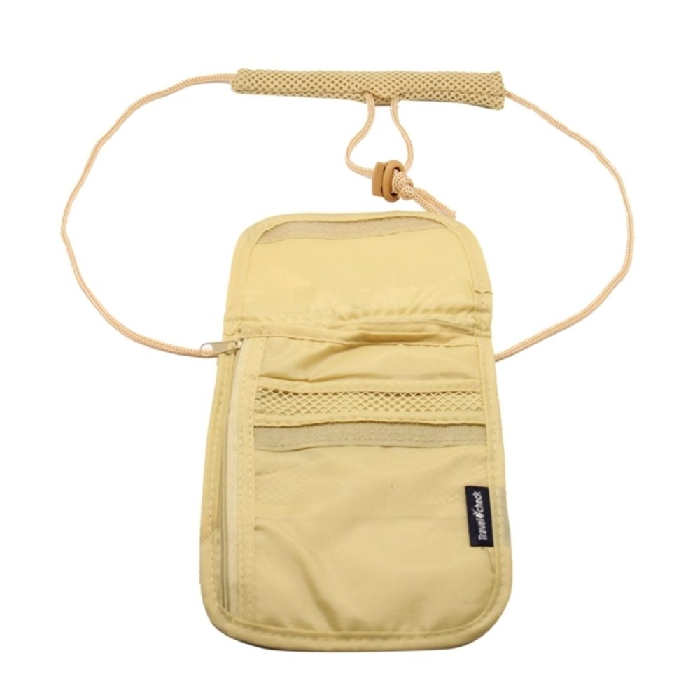 Passfodral / Förvaringsficka med Rem för Pass u0026 Kort - Khaki