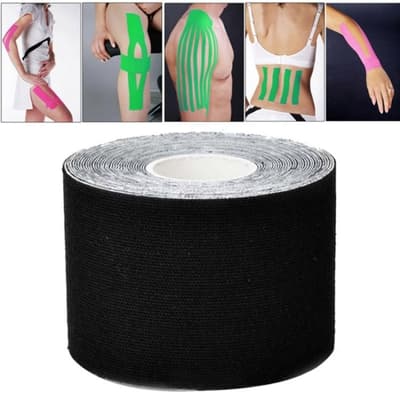 5m x 50mm Kinesiotejp, Tejp i Kinesio - Rehab-tejp - Svart