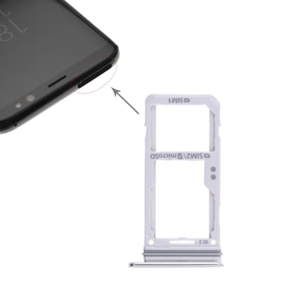 Simkort Hållare till Samsung Galaxy S8 / S8 Plus - Silver