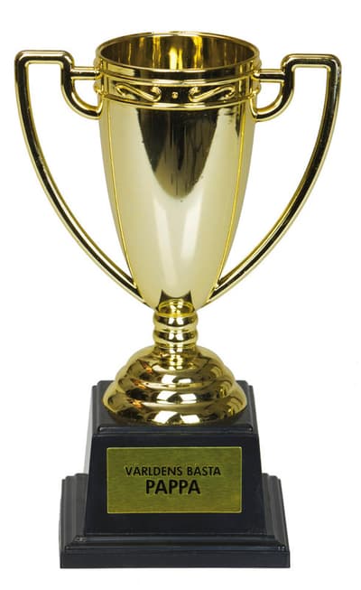 Pokal - Världens Bästa Pappa - Fars Dag - Guld