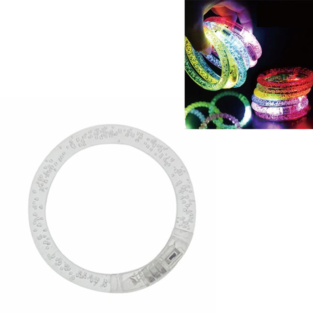 3-Pack - Glowsticks - Blinkande LED Armband / Reflex - Vit
