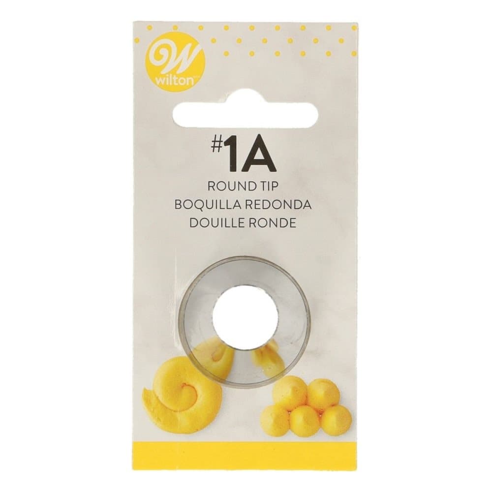 Wilton Tyll #1A Round Swirl Dekorationstyll Spritstyll Ball Border Kant Cupcakes