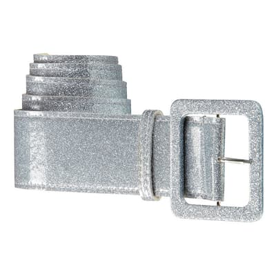 Glitterbälte / Bälte med Glitter - Silver