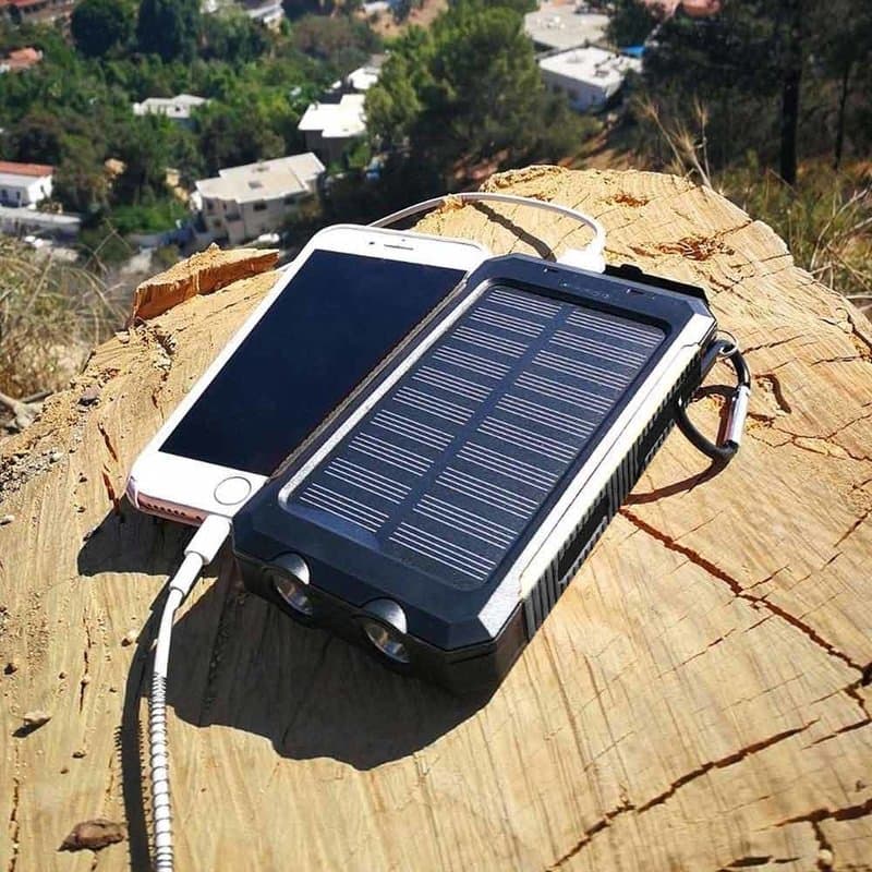 Solcells-PowerBank / Laddare - 10.000 mAh