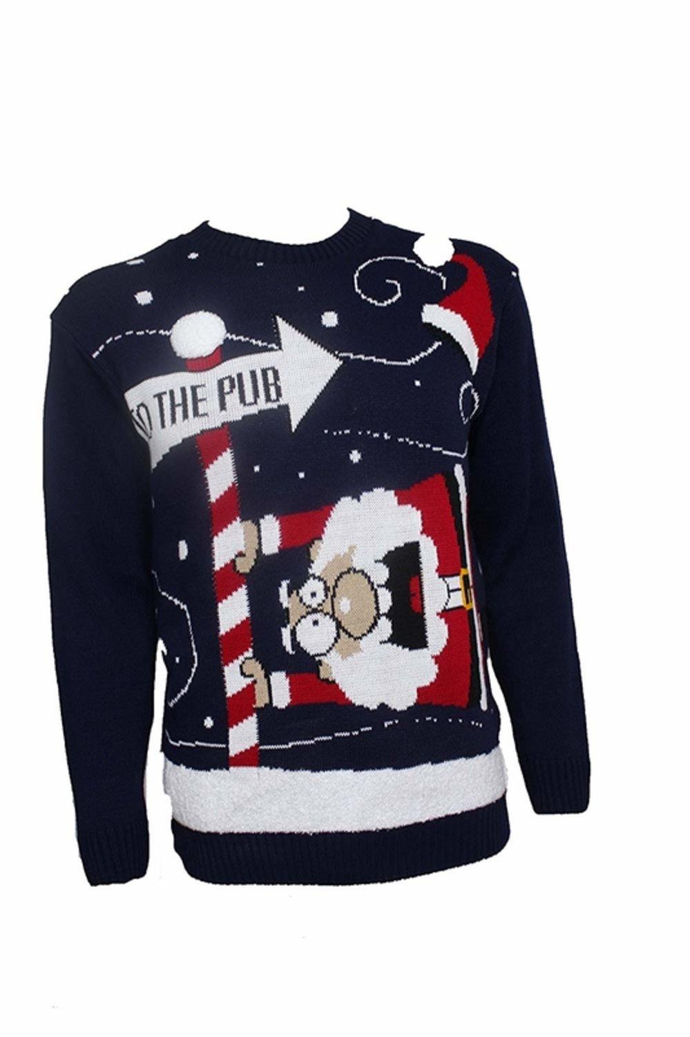 Jultröja Stickad - Rolig & Ful - Jul - Jultomte - To the Pub | CDON