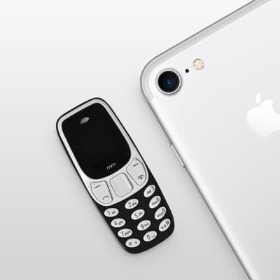 Mini Telefon / Mobiltelefon med Dual-SIM