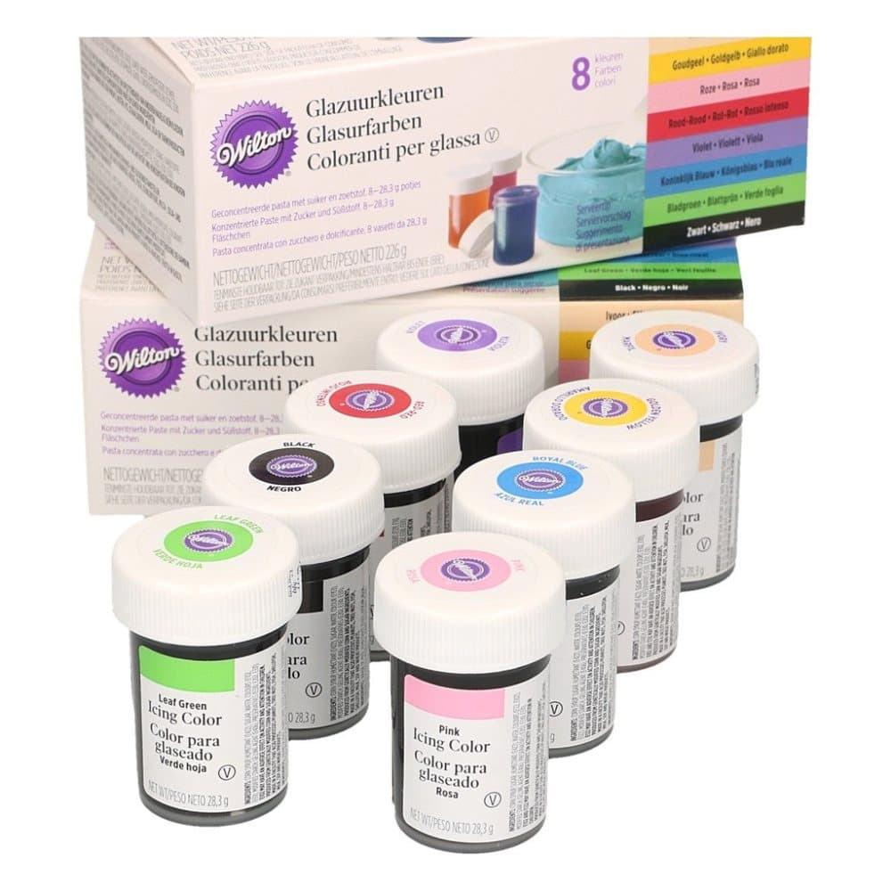 Wilton Icing Color Kit 8x28g Paste color Food color Jelly color 03-610