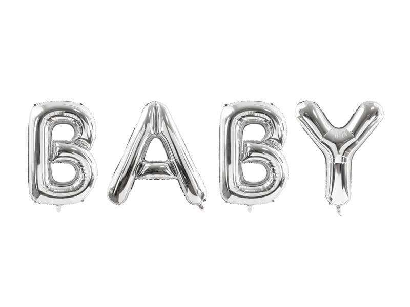 Folieballong Baby - Silver