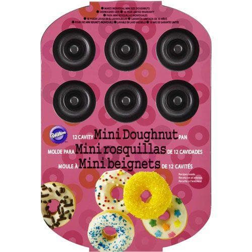 Bakplåt för Munkar, 12 st - Wilton Minimunkar Donuts Donut Pan