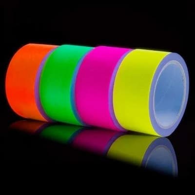 4-Pack - UV Neon Självlysande Tejp Glow in the Dark - 5cm x 10m