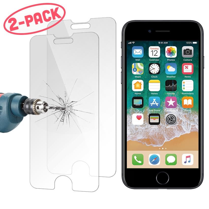 2-Pack - iPhone SE (2020) - Skärmskydd i Härdat Glas, 0.26mm