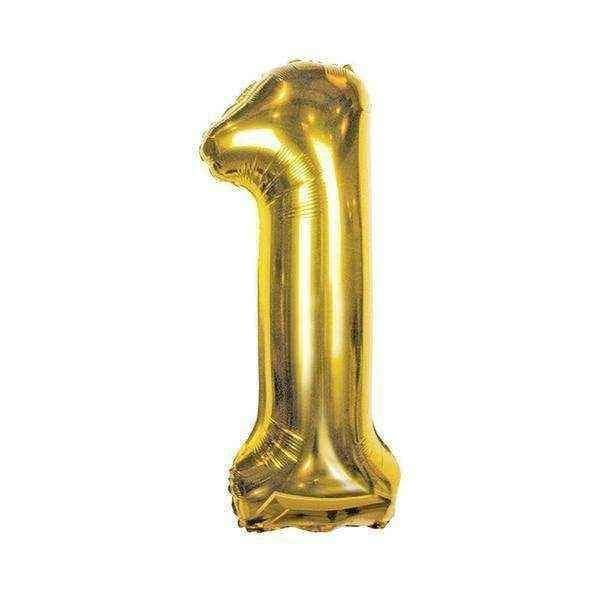 Sifferballong "1" - Guld