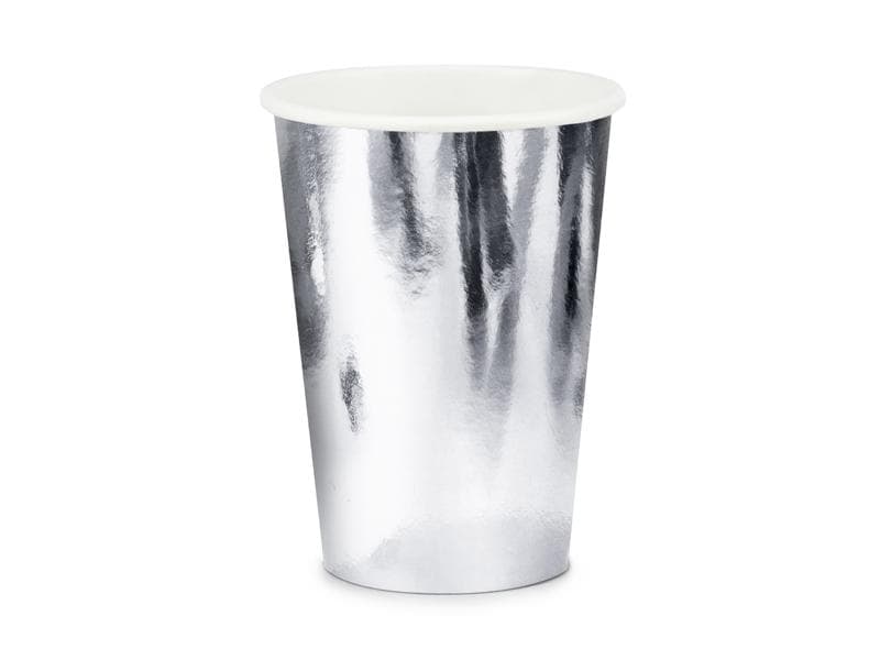 Pappmuggar 6st - Silver