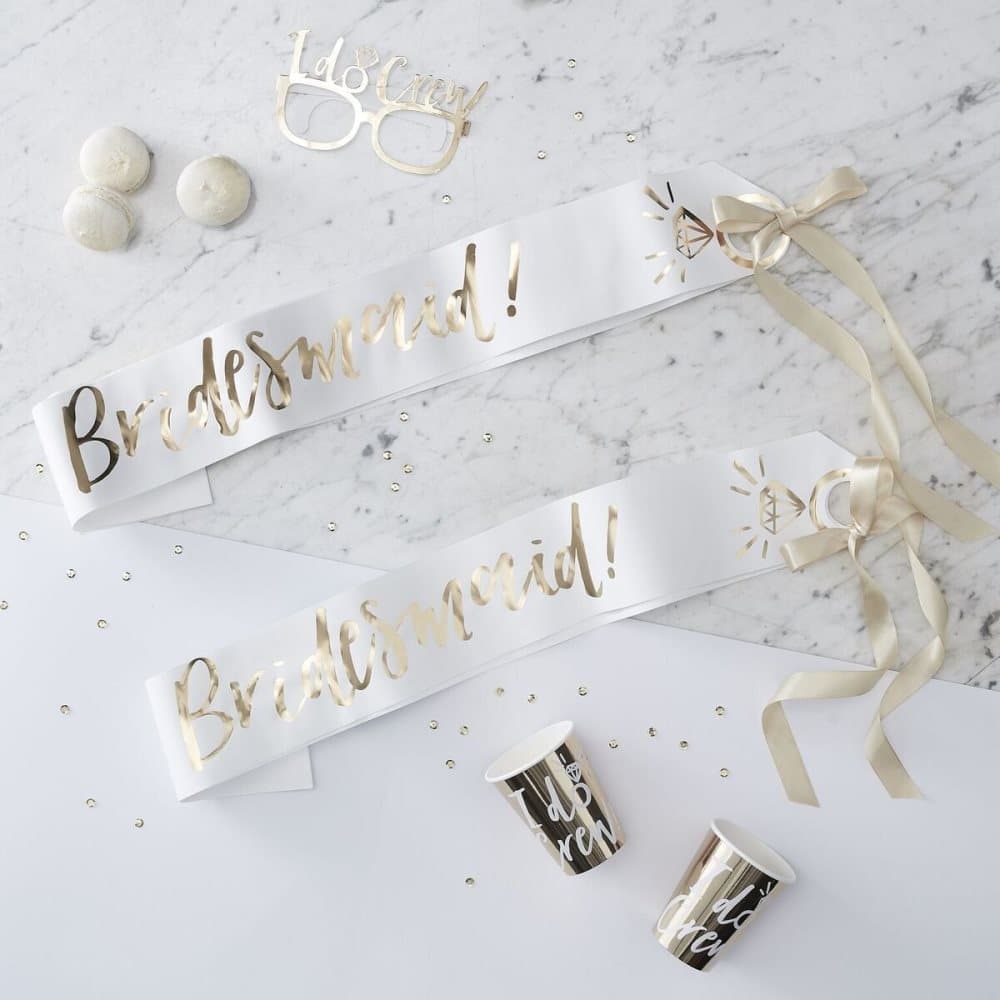 Sash Bridesmaid 2-pack - I Do Crew