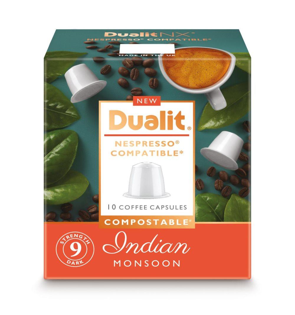Coffee n / x Compostable capsule Indian Monsoon Dualit
