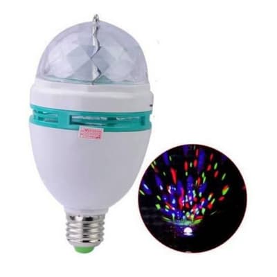 LED-lampa E27 sockel - Roterande discolampa