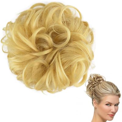 Scrunchie Löshår / Hårband / Hårmunk - Blond