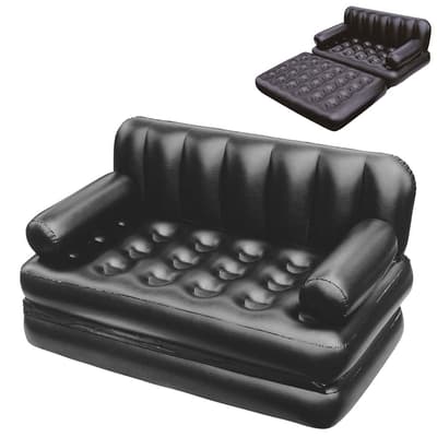 Uppblåsbar Soffa / Luftsoffa / Luftmadrass - Svart