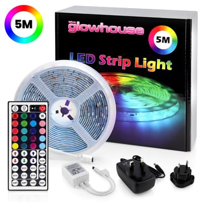 LED-List Stripe med RGB / Ljusslinga / LED-Strip - 5 meter