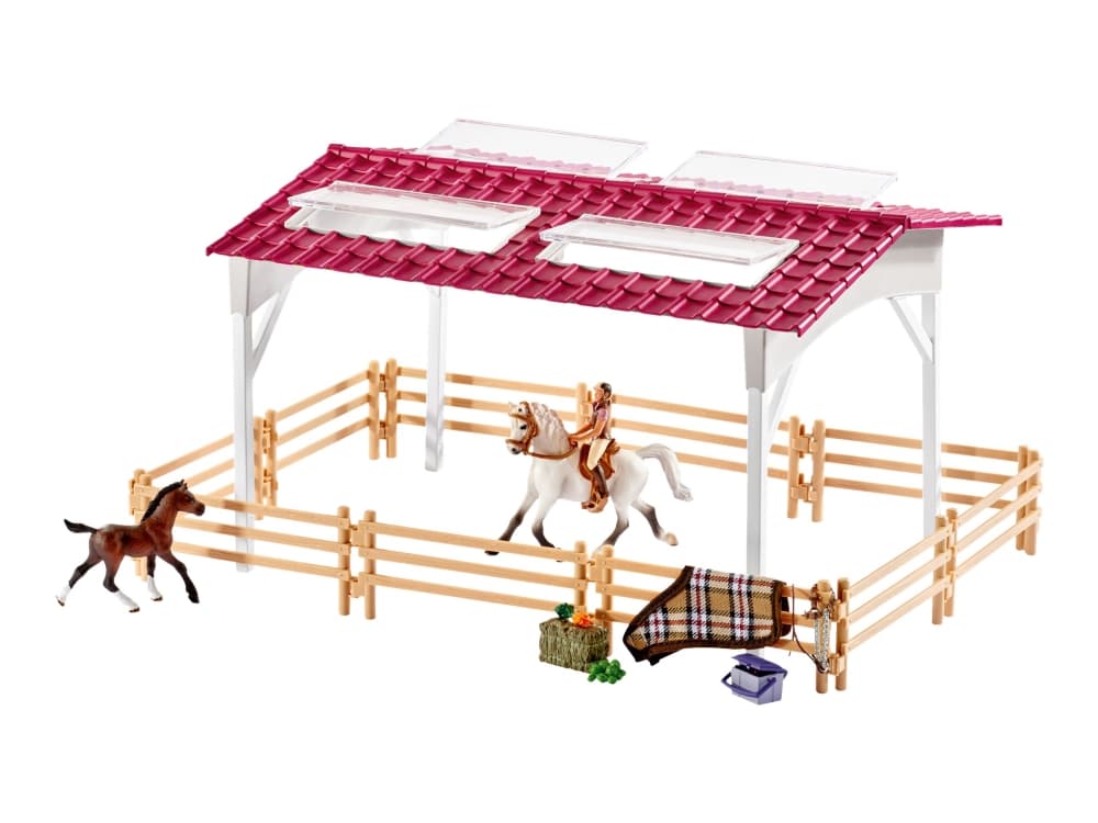 Schleich Horse Club – Ridecenter med rytter og heste 42344