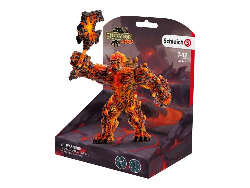 Schleich Lava golem with weapon