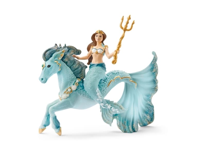 Schleich Mermaid Eyela on underwater unicorn