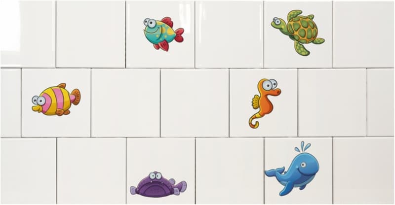 Vattendjur 12-pack Kakeldekor Barn