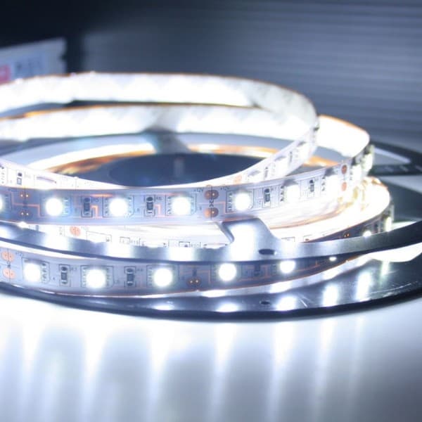 Vit LED-list med dubbelhäftande tejp, SMD, 90cm