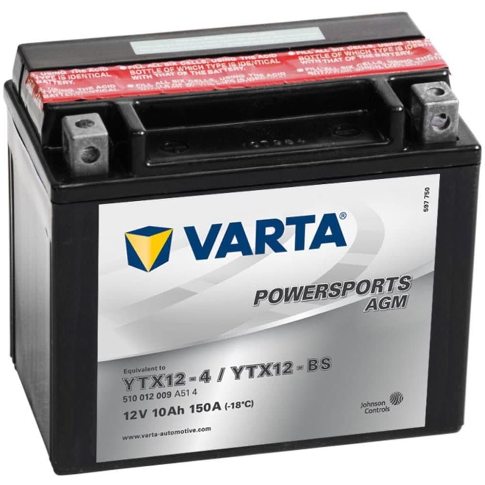Varta Motorcykelbatteri Powersports AGM YTX12 4 YTX12 BS