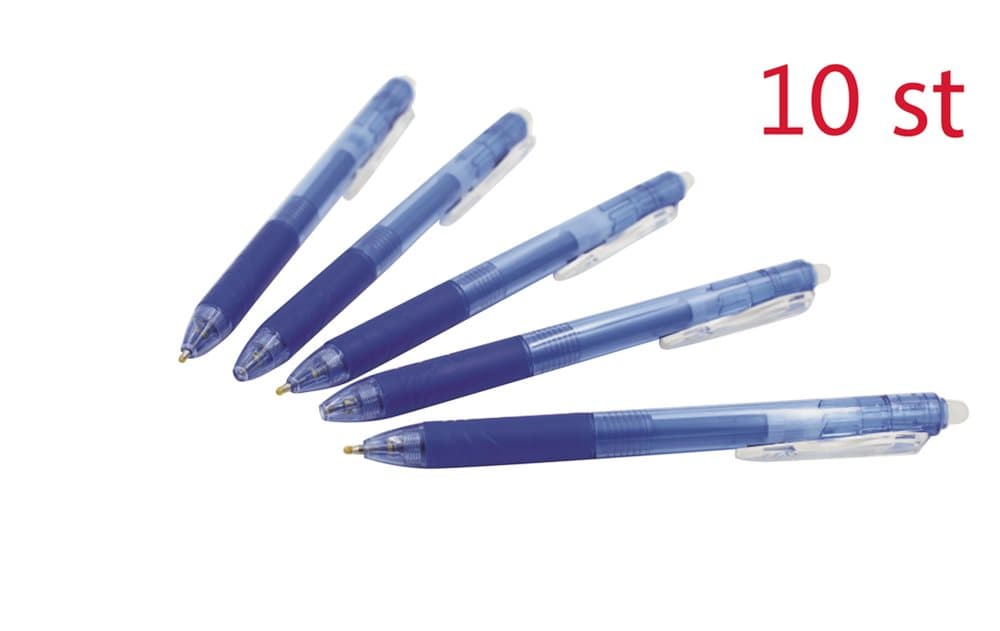 10 st Suddbara bläckpennor - korsordspennor 0,7 mm