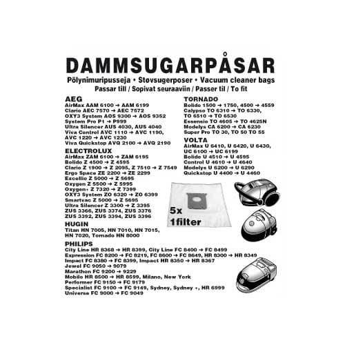 Champion Dammpåsar Electrolux 5st 1st