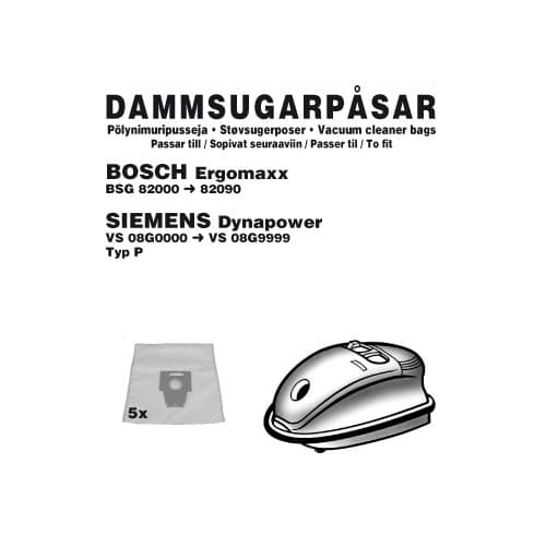 Champion Dammpåsar Bosch Ergomax 5st