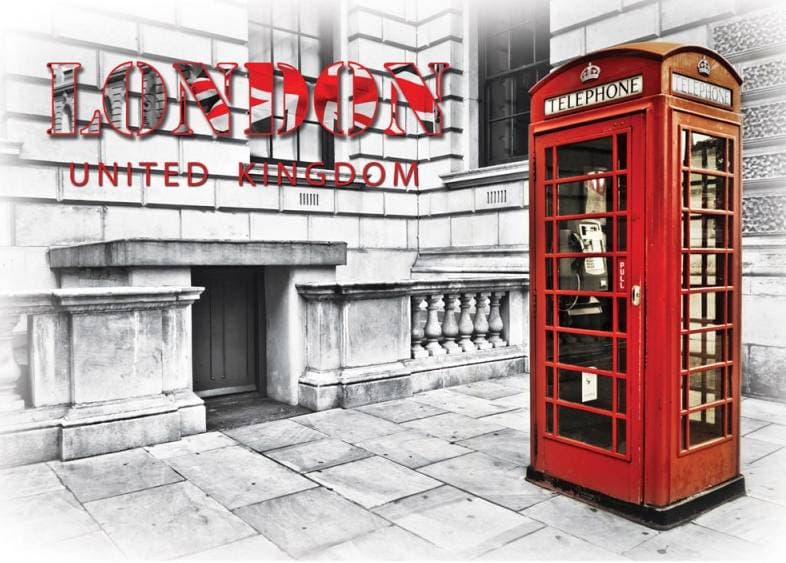 Fototapet London Phone Box, 400 x 280 cm