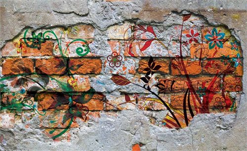 Bild av Fototapet Wall Graffiti Street Art