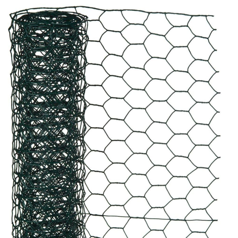 Nature Gjerdenetting sekskantet 05x5 m 25 mm plastbelagt stål grønn
