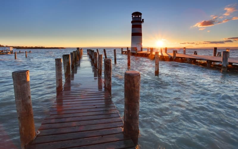 Fototapet North Sea Lighthouse - en kvalitetstapet till marknads bästa pris!