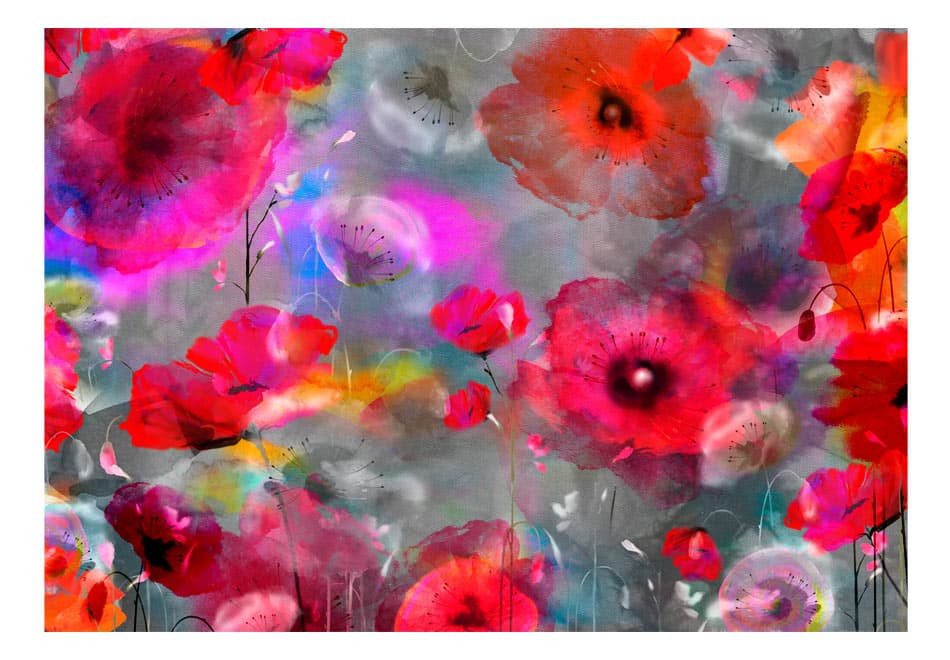 Fototapet Painted Poppies