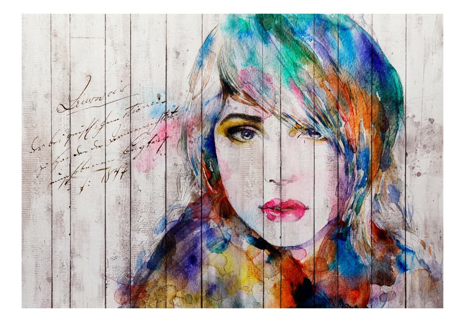 Fototapet Wooden Portrait